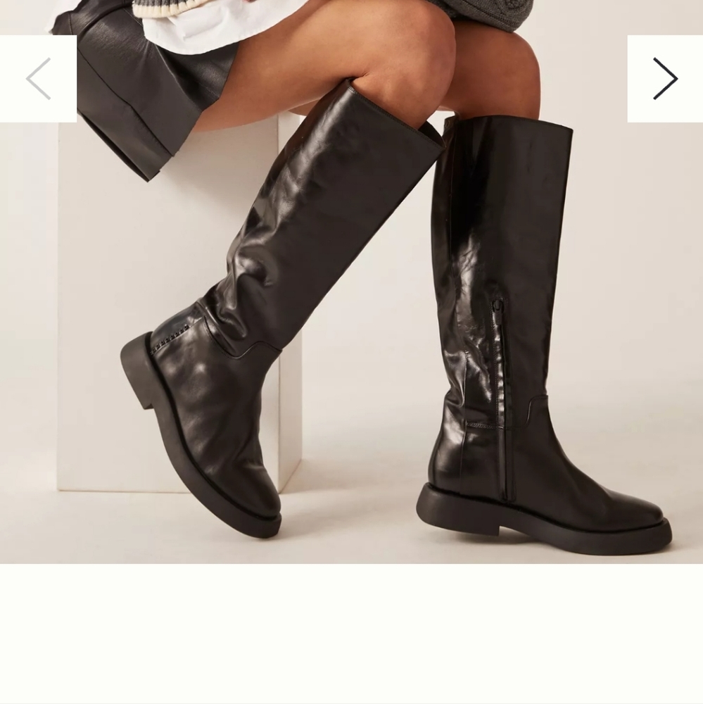Sarto by Franco Sarto - Black Eliza Leather Boot *Like New*